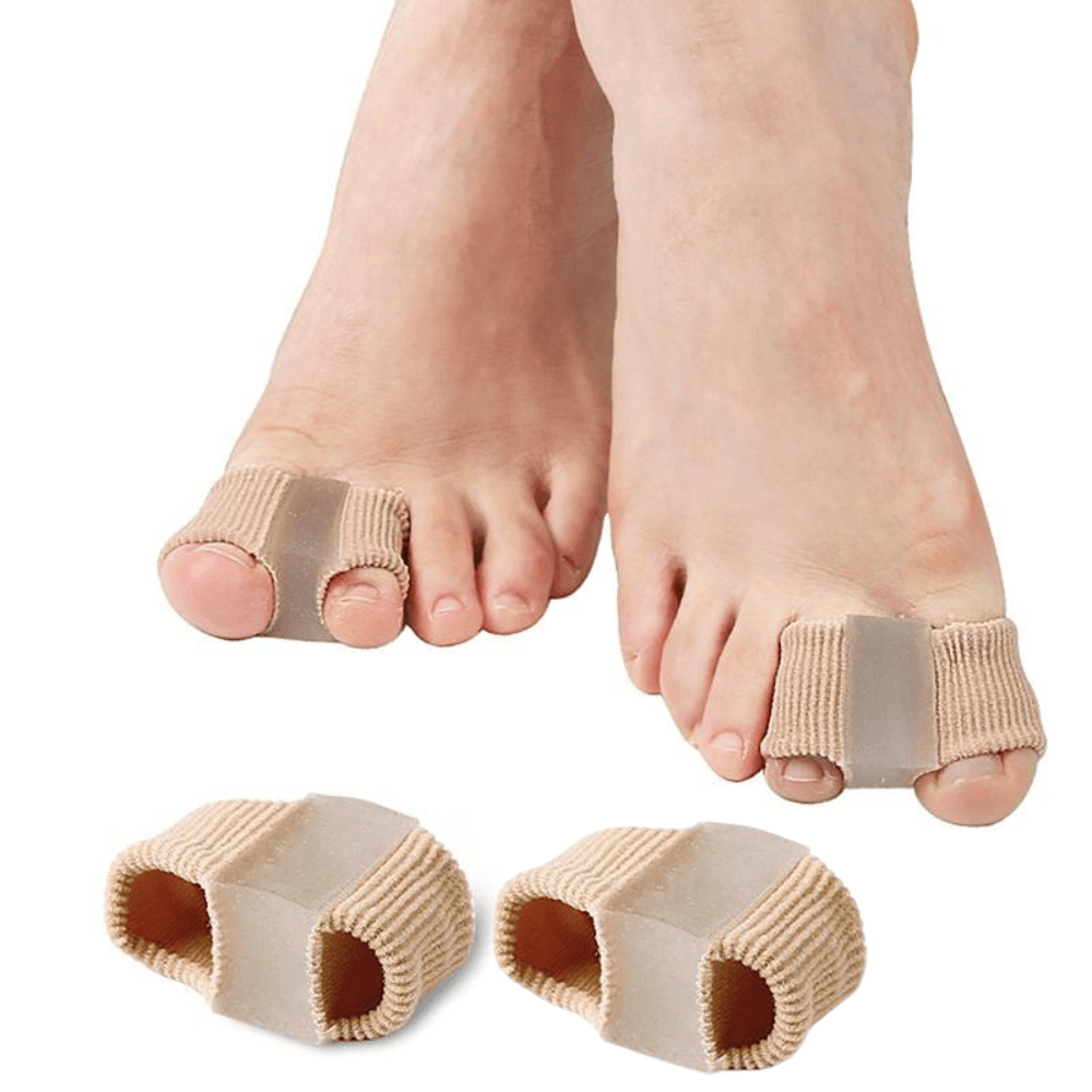 Dubbel Tåseparerare (2 St) | Lindrar Tryck & Hallux Valgus | Mjuk Silikon | Gladkropp