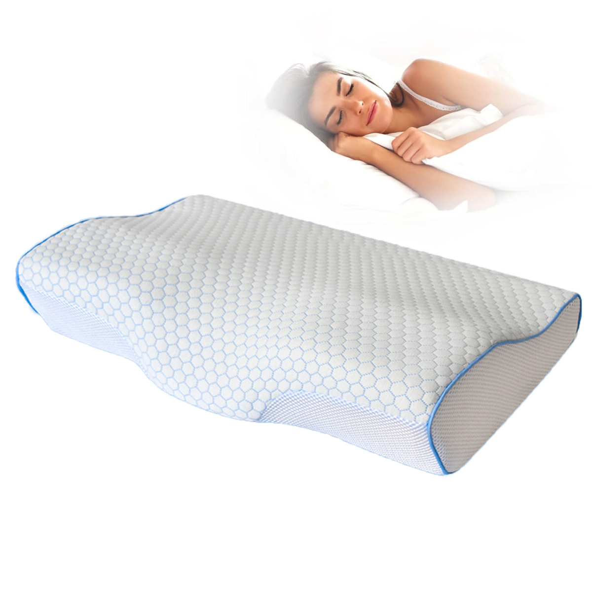 Ortopedisk Kudde Minnesskum | Ergonomisk Design För Nackstöd | Skydd & Stöd | Gladkropp
